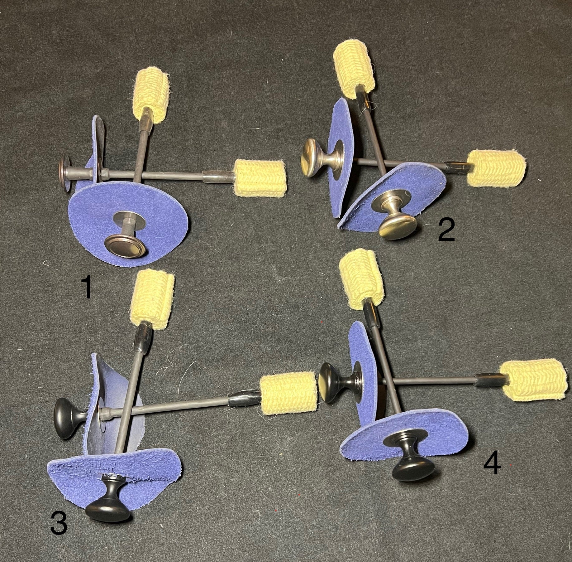 Lightweight Palm Torches w/blue leather